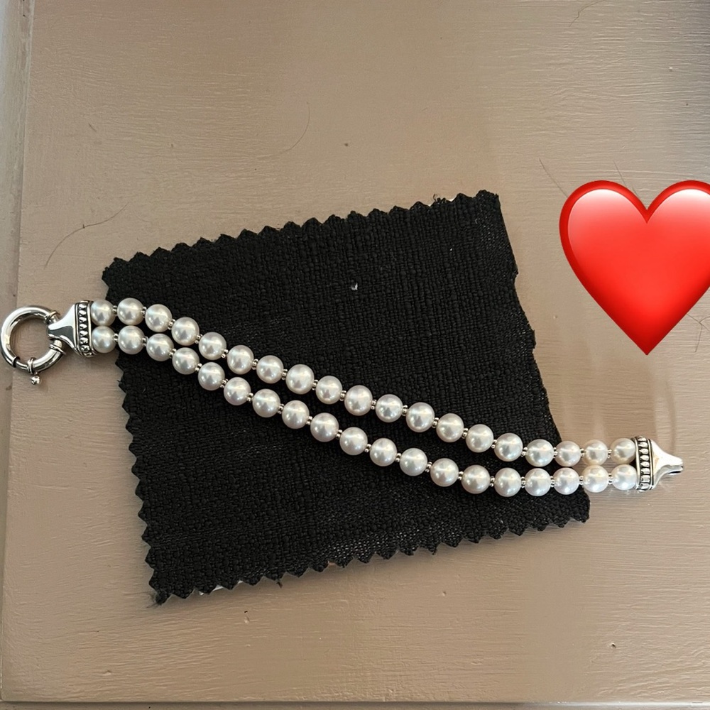 LAGOS Luna Two Strand Pearl Bracelet